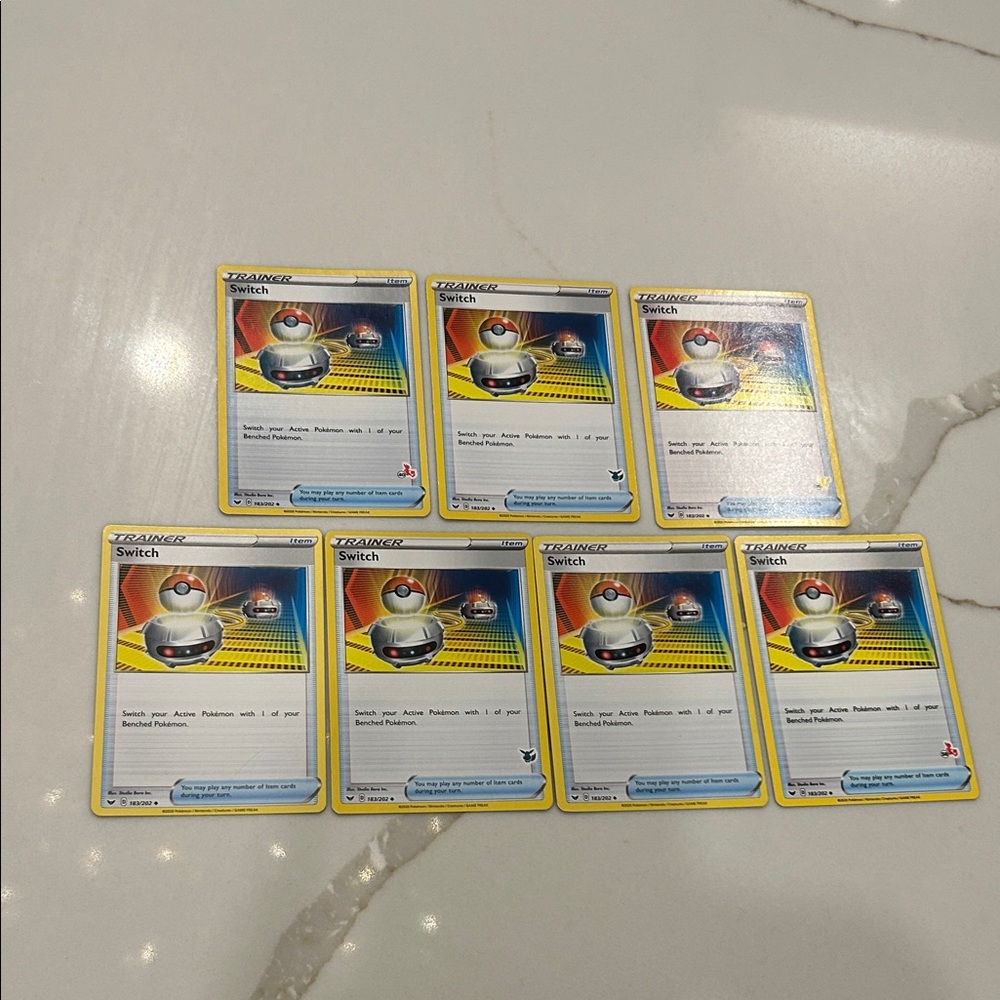 Pokemon Trainer Cards - Blue and Yellow